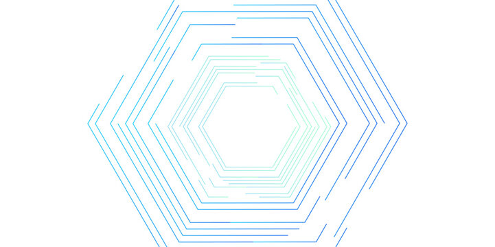 Abstract white background with gradient hexagon shape stock line texture seamless pattern. Modern and creative design with different size lines. banner, cover, poster, card, flyer. vector illustration
