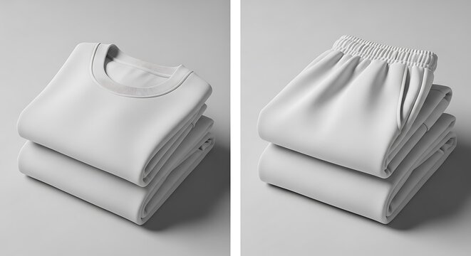 Folded Shirt and Pant Set