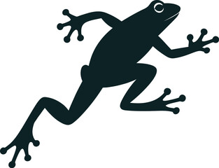 Vector black silhouette of a animals on a white background