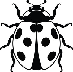 Vector black silhouette of a animals on a white background