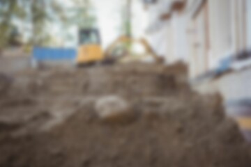 Empty construction site background