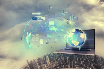 Global technology background