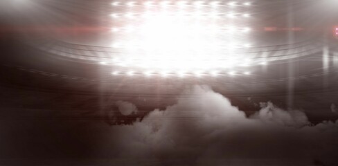 Graphic image of floodlights at stadium