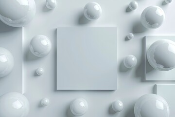 Vibrant Image of Geometrical Shapes Concept Mock Up