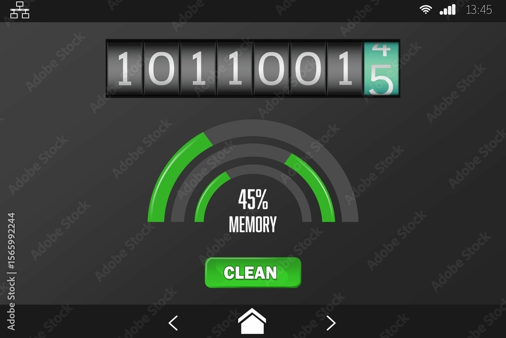 Poster mobile display with memory cleaner