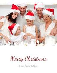 Fototapeta premium a happy family Christmas card