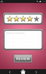 Screenshot of a rating service