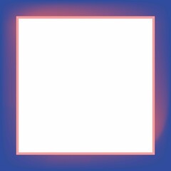 Image of white square over pink to purple background with copy space
