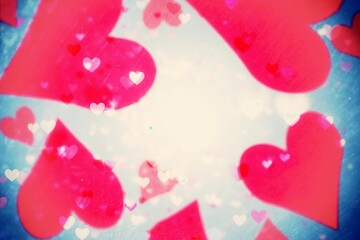 Digitally generated Valentines heart design