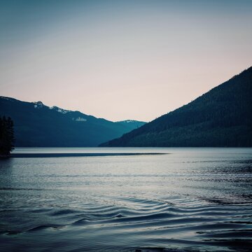 Fototapeta Beautiful mountain with river