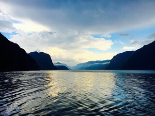 Calm Waters in Norway Fjord
