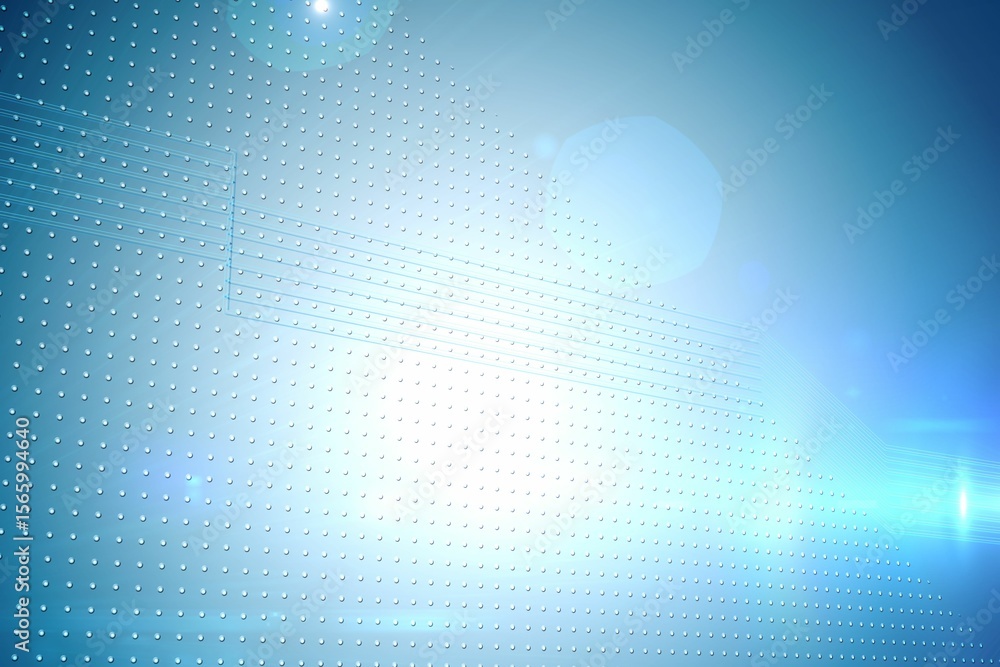 Poster technical screen with pixels
