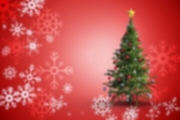 Blurred christmas tree background