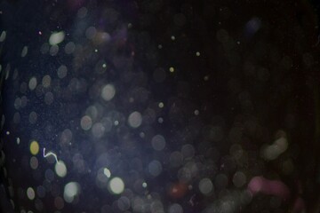 Defocused image of lights