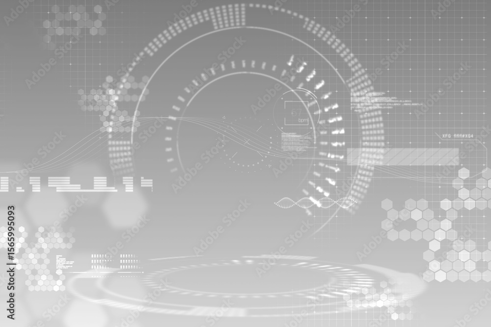 Aufkleber digital generated image of dial