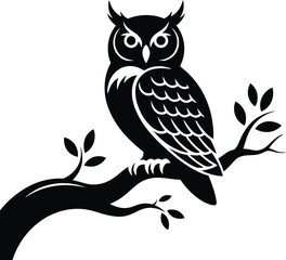 Vector black silhouette of a animals on a white background