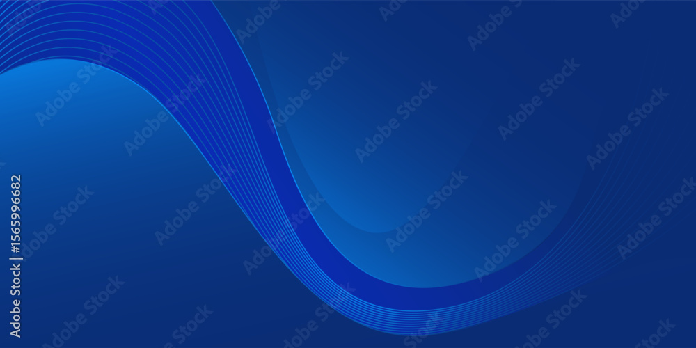 Poster gradient blue background vector design in eps 10