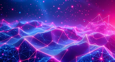 abstract blue background with lights