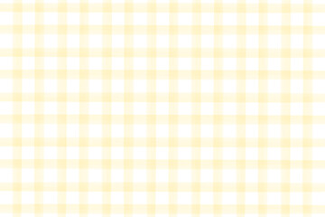 かわいい水彩風の黄色のチェック柄背景　イラスト　ベクター