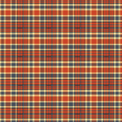 Seamless Autumn Gingham Design