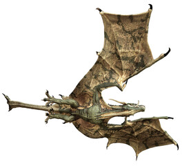 3D rendered fantasy dragon