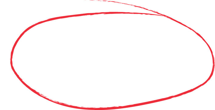 Hand drawn oval doodle line stroke. Line oval round vector brush stroke. illustration on isolated background.