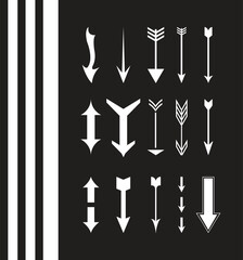 Arrow icons set. Arrow collection. Simple arrow big set. Vector illustration