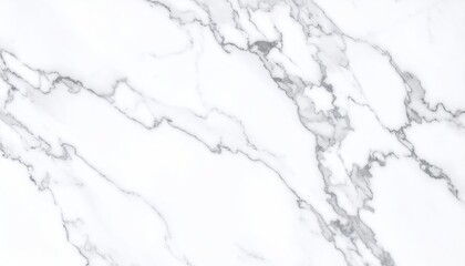 Polished White Carrara Marble Surface with Subtle Gray Veining Showing Natural Stone Texture