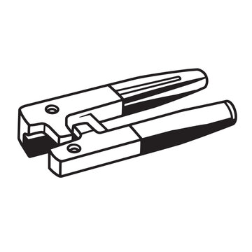 black and white welding clamp clip art preview