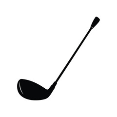 Silhouette of a golf club, sporting equipment for recreational activities