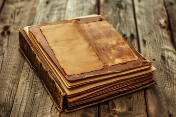 Ultra Quality Image of Album with Photos of Travel and Vintage, Photo Book