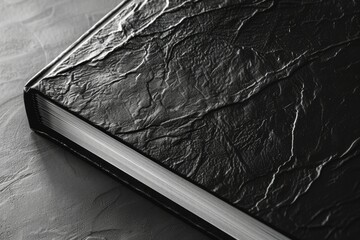 Clear Pixel Picture of Debossed Logo Mockup on Book Cover
