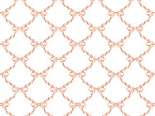 Naklejka premium リボンネット、柄、8桃金