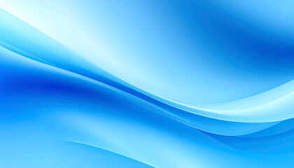Fototapeta premium Abstract blue background with dynamic, flowing wave patterns and futuristic light effects
