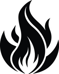 Fire flame icon, fire icon eps. outline and filled vector illustration. fire symbol Line art editable icon, EPS