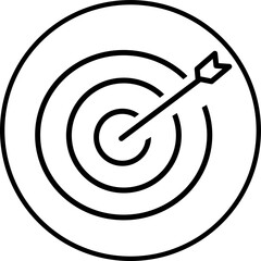 target line icon in circle. Economy and business icon theme in circle