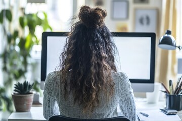 Flawless Visual of Female Designer Sketching at Workspace