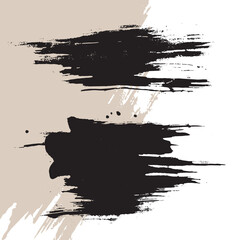 Abstract Uneven torn art brush stroke. Grunge background