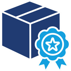 Product Flat Blue Icon