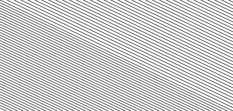 Diagonal Lines Pattern Vector &ndash; Black and White Seamless Stripe Background &ndash; Minimal Geometric Texture for Design, Print, Web, Packaging, and Abstract Modern Graphic Elements


