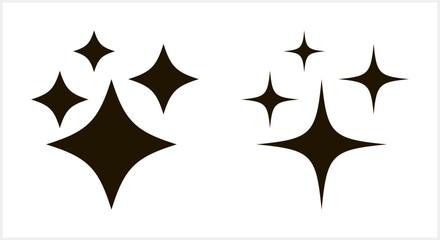 Stencil star icon isolated. Celebrate salute. Spark vector stock illustration