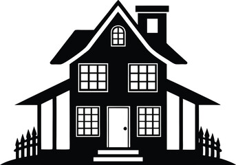 House silhouette collection. Home icon, House vector illustration