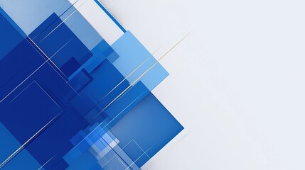 Minimalistic blue and white corporate background with geometric grid lines, clean space for text, professional modern design, soft tones, high resolution 4K, ultra detailed.
