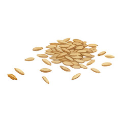 Vector watercolor illustration / 水彩テイストの米