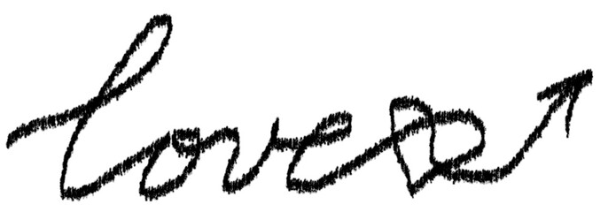 Hand drawn love. Hand drawn love icon. Hand drawn love vector.