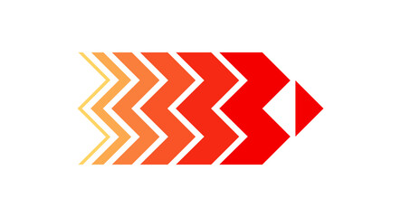 Dynamic Colorful Arrow Illustration for Help, Speed and Acceleration, Vector