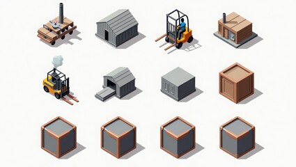 set of houses isolated icon, set of houses isolated on white, set of houses, 