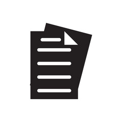 Stack of paper document. Document stack with lines, perfect for assignments or reports.