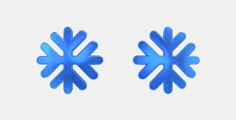 ac unit 3D icon on isolate white background