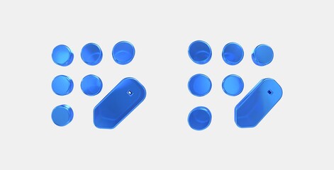 app registration 3D icon on isolate white background